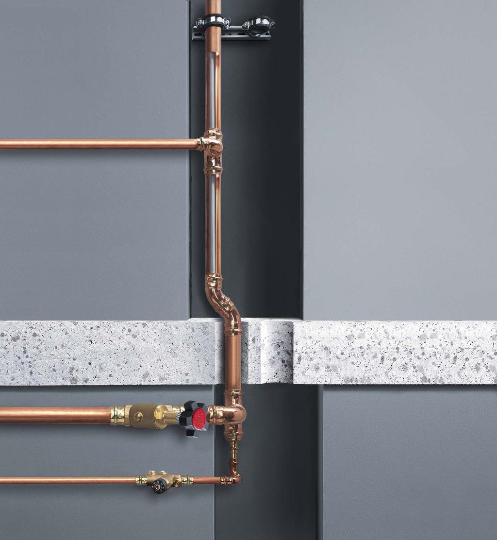 For hot water distribution, sufficient circulation is an essential condition for ensuring the temperatures stay consistent at each extraction point.