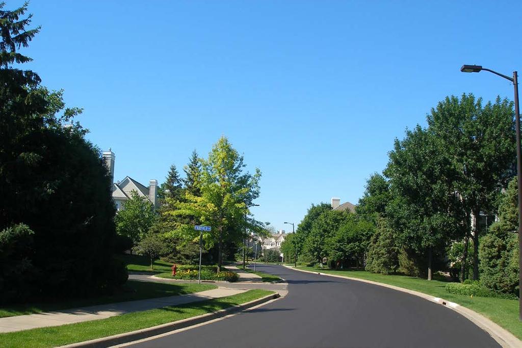 For Urban Center, Urban, and Suburban communities, as defined by Thrive MSP 2040, local governments will continue providing an interconnected system of streets, sidewalks, and trails that considers