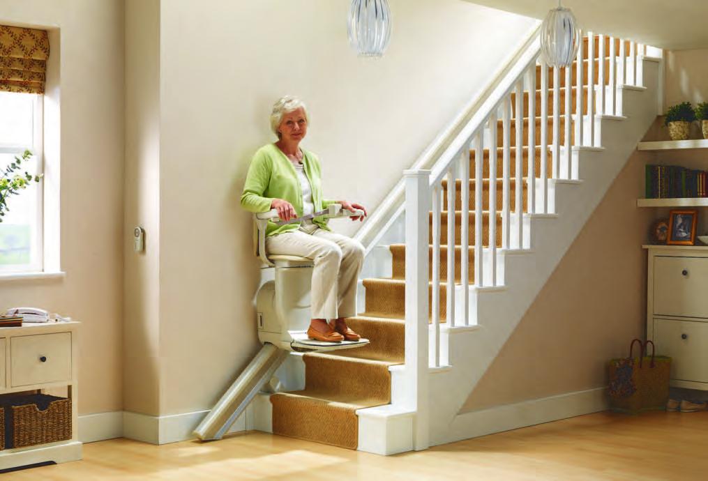 I wasn't sure that a stairlift would fit on my narrow stairs but, with its slimline rail and the option of a narrow chair, my Siena fits just