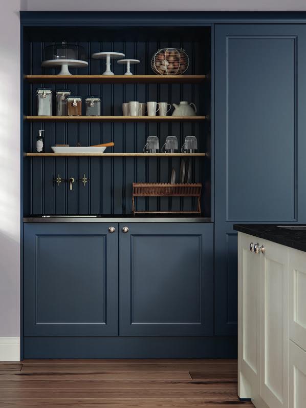 60 Tailor the space to your exact requirements, adding shelving over cupboards to give additional storage and display space.