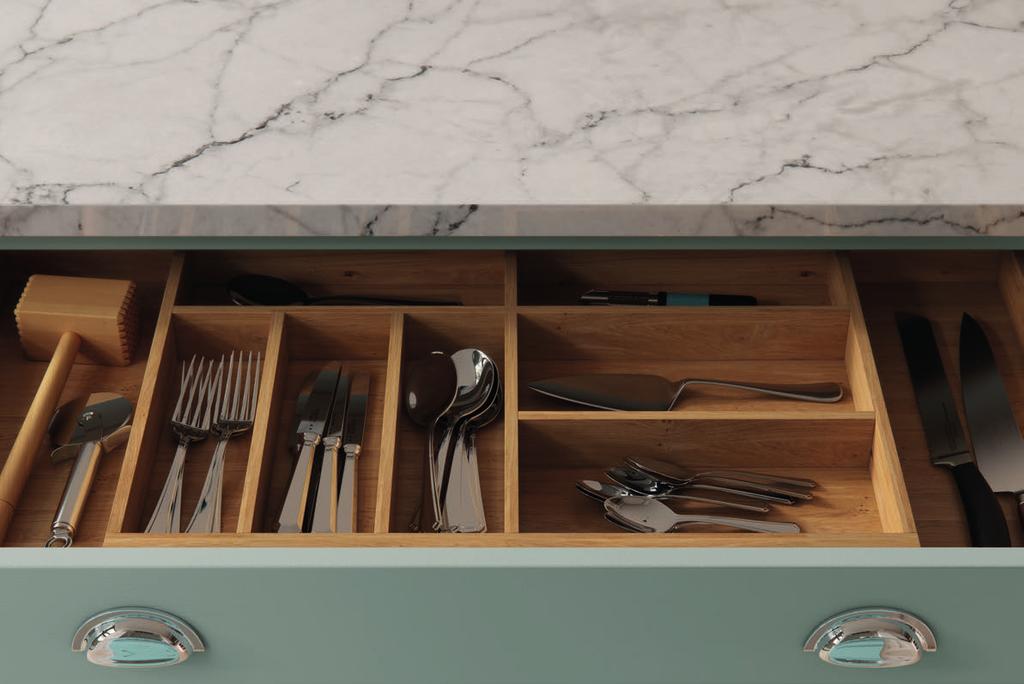 88 Finishing Touches From handles that complement your chosen doors to neat ideas for organising your