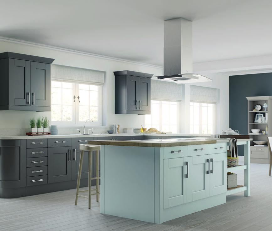 INTRODUCTION 11 Our Traditional Kitchen range incorporates authentic period detailing such as cupboard top cornicing.