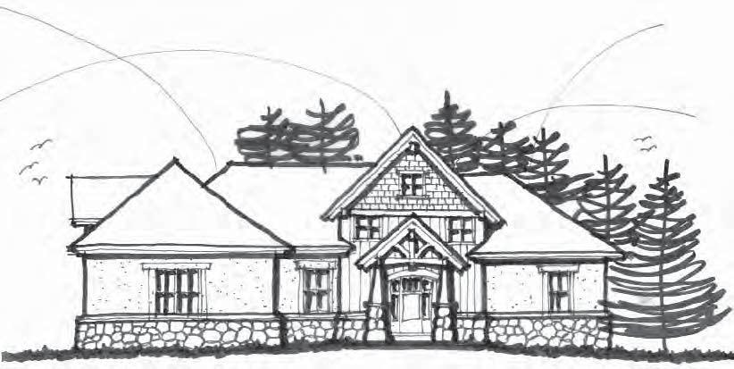Concept Elevation RANCH RESIDENCE Durango, CO A Two Story/Loft/Lower Walkout Timberframe Home with