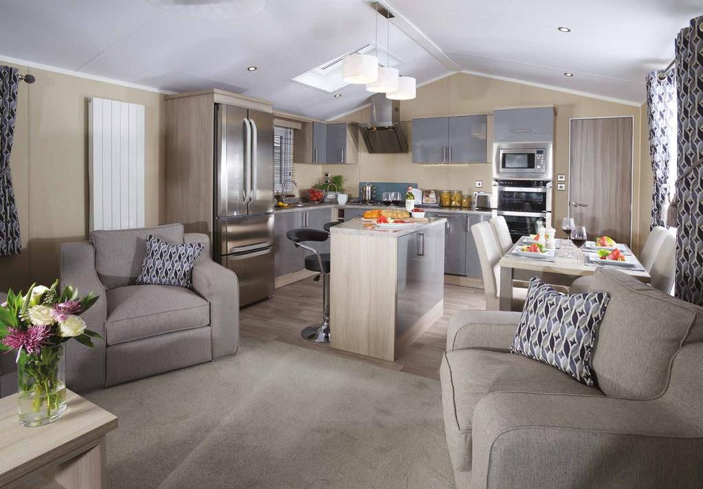 Hamilton Lodge With new fabrics and furniture colours for 2017 this large 41 x 14 holiday home continues to impress.