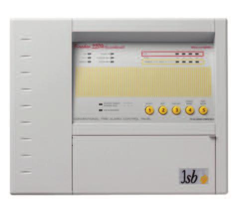 Conventional Product Range FX2200 Range Control Panels log book conveniently stored within panel FX2202 control panel optional recessing back box Overview The JSB FX2200 range of conventional control