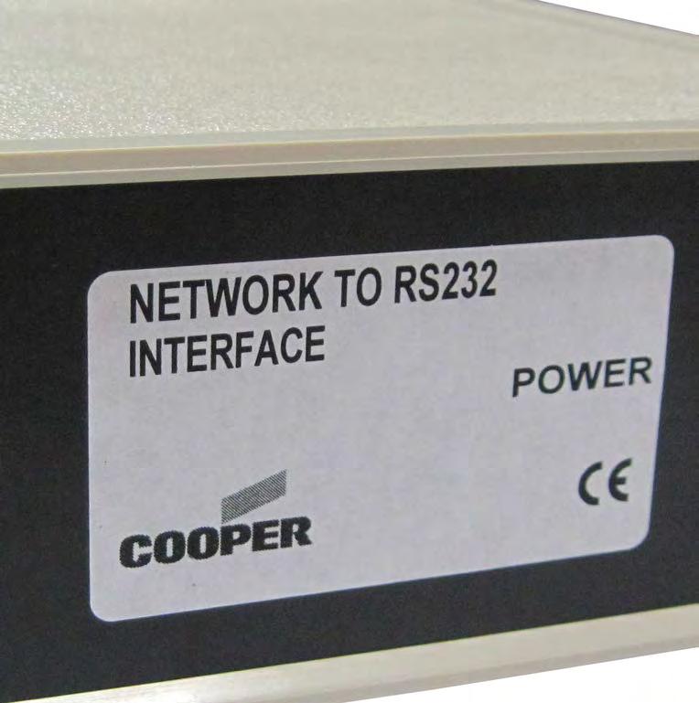 Intelligent Addressable BMS and Networking Interfaces EC0232 Lon to RS232 Adapter EC0232 - Lon to RS232 Adapter Overview The (EC0232) Lon to RS232 adapter allows connection of the Cooper system