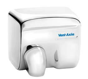 Handryers Hygiene Turbodry White Auto Automatic hand & face dryer for heavy duty applications where a robust secure design is required. Cover: Steel.