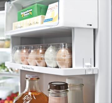 food and freezer sections help maintain temperature and humidity