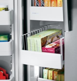 glass shelves Angled all led lighting in fresh food and freezer Arctica icemaker Advanced water filtration uses mwf replacement filter GE ENERGY STAR 25.4 CU. FT.