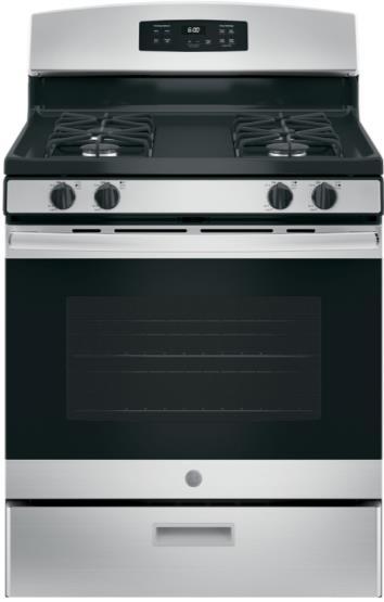 GE 30" FREE-STANDING GAS RANGE Model#:JGBS60REKSS Approx. Product Dimensions (WxHxD) (in.