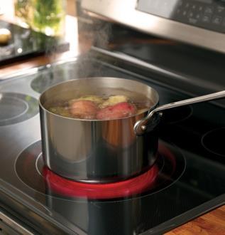 stand up to the heat of self-clean 12 /9 /6 POWER BOIL ELEMENT Every pot and pan