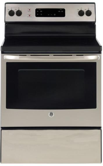 Oven Capacity Ceramic Glass Cooktop Removable Full-Width Storage Drawer Dual-Element Bake UL Certified *ALSO AVAILABLE IN BLACK AND WHITE 30" FREE STANDING ELECTRIC STANDARD CLEAN RANGE
