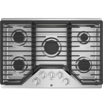 GE 30" BUILT-IN GAS COOKTOP Model#: JGP5030SLSS Approx. Dimensions (WxHxD) (in.