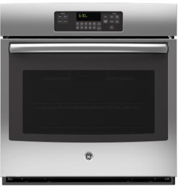 GE 30" Built-In Single Wall Oven Model#: JT3000SFSS Approximate Dimensions (HxWxD) 28 3/8 in x 29 3/4 in x 27 3/16 in TOTAL CAPACITY 5.