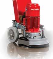 If the skirting boards are removed before grinding, the need for a hand held grinder is eliminated.