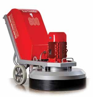 The SC 800 has three grinding heads, which spin in a counter-rotating configuration for increased efficiency and smooth operation.