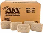 Solopol Lime Solvol Soap Debs patented combination of natural cornmeal scrub and lime extracts, suitable for septic waste systems.