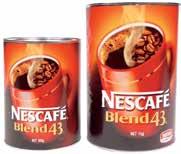 Coffee, Tea & Sugar High quality coffee and tea for that well earned break. PRICE EACH OPEN PRICE EACH RATE 9217 Nescafe Blend 43 500g 6 $32.34 $30.75 9214 Moccona Classic Medium Roast 400g 6 $45.