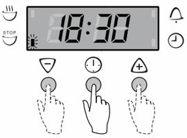 Cooking End Time Setting Check the display shows the correct O clock time of day. Select the desired oven function and temperature.