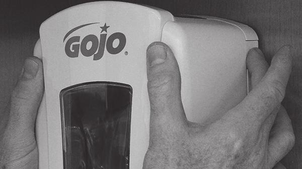 The dispenser activates within one second after you place your hand under the