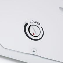 recessed thermostat The thermostat is set into a cavity on the freezer not only giving you