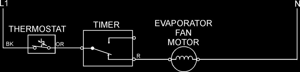 Neutral Path to Defrost Timer Motor)