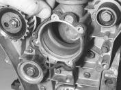3 6 Cooling, heating and air conditioning systems 7.12 Water pump bolt locations on the M20 engine M20 engine 9 Remove the distributor cap and HT leads, ignition rotor and dust shield (see Chapter 1).