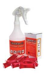 We offer both a de-greaser and a pre-clean detergent to help with particularly soiled equipment.