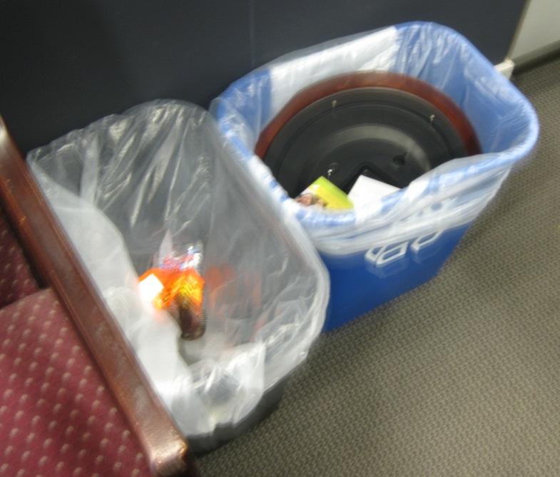 COHEN HALL RECYCLING CONTAINERS