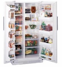 capacity LightTouch! dispenser delivers cubes, crushed ice and chilled water through the door. Adjustable Fresh Food Gallon Door Storage provides maximum door storage.