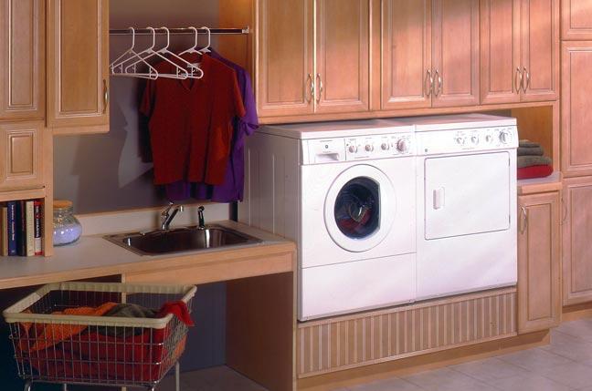They can be placed side-by-side to create an excellent work space for folding clothes and other laundry items.