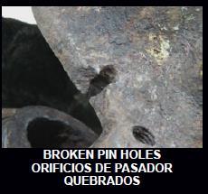 REJECT We do not braise, weld or otherwise attempt to repair damaged guide pin holes in