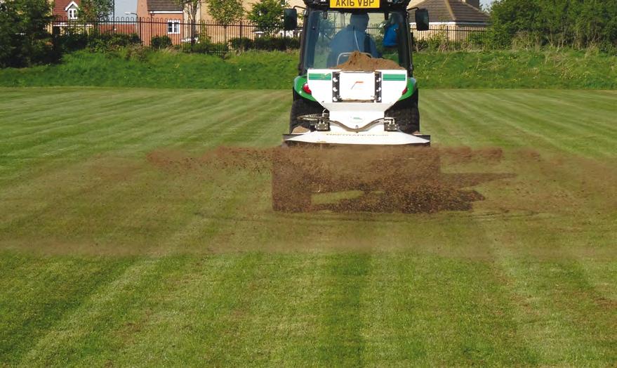 Application of a topdressing can be carried out by hand or machine depending on the size of the area to be treated Application