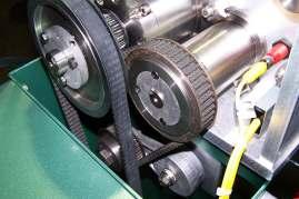 SB 100 Series Lab to Light Production Unit Belt drives are more robust than chain.