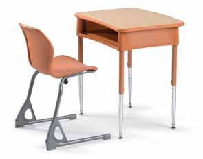 Pair it with Smith System seating to create a unified whole. Smith System offers seven lines of student desks, each with a number of variations.