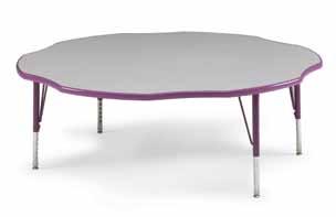 The other key characteristic of the line is, through a wide array of colors, finishes, leg sets and accessories, UXL tables are customizable to fit most any need within the school, from classroom to