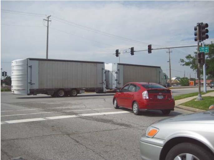 intersections and around expressways Freight