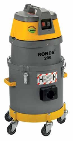 RONDA 200 RONDA 200 when life is too short for hobby vacuum cleaners Green Tech An CAP motor with improved suction performance and lower power consumption results in a higher efficiency.