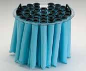 Multi-Tube Filter The RONDA multi-tube filters are made of a Teflon-coated material, and the design of the filter with tubes ensures a very large filter surface.
