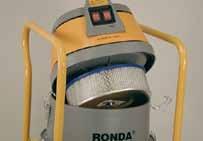 RONDA 350 RONDA 350 when there is no time for emptying RONDAMATIC Filter and operational monitoring to protect the machine.