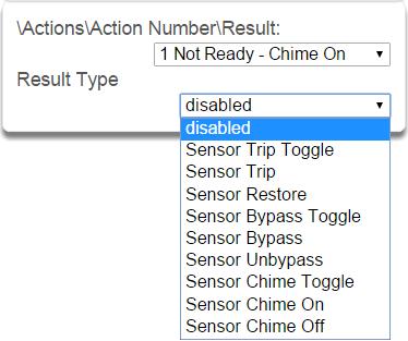 15 Result Type Result Category: The category of the Action Result to perform. See the Action Results Category and Action Results Event Types table in section A.