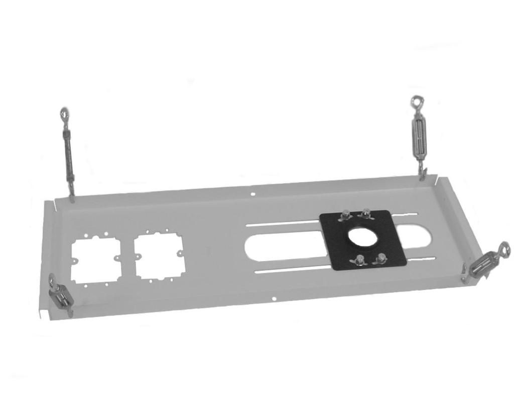 INSTALLATION INSTRUCTIONS CMA-440 Light Weight Suspended Ceiling Kit The provides a sturdy support for LCD/DLP hanging brackets (and certain other products weighing less than 50 pounds) when