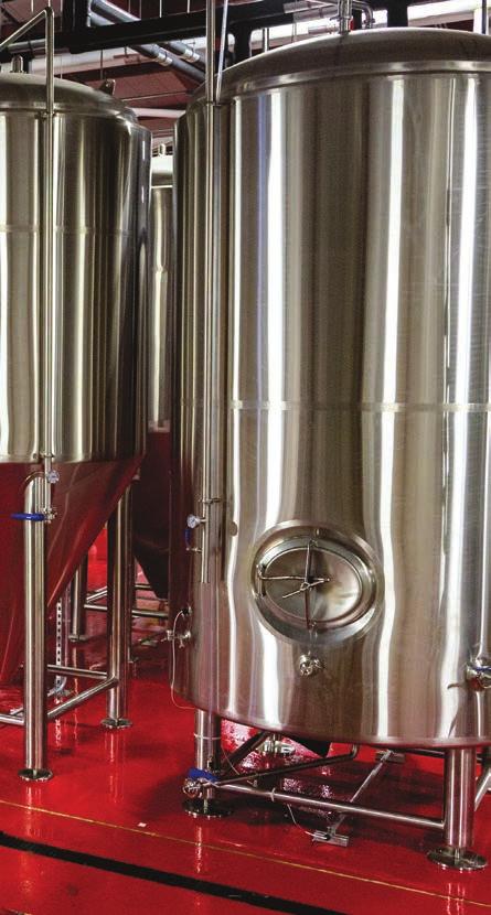 All tanks insulated with high efficiency polyurethane foam. We can custom fabricate any tank to meet your brewery s space and height restrictions. Tank design pressure is 14.7 PSI.