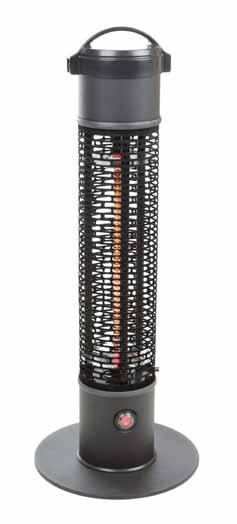 Aspen TOWER Floor Standing Halogen PATIO Heater 750/1500 watt settings 5000 hr.