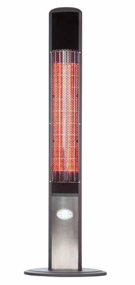 About 1/10 the energy costs of LPG heaters No harmful emissions or toxic residuals Use indoors or outdoors 20 Base, 63 H I #62233 Sporty Halogen Space Heater 1000 watts Compact size and