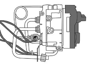 Magnetic Safety Valve 10.1 Turn the gas supply off at the isolation device. 10.2 Undo the thermocouple connection from the back of the gas valve, see Diagram 31 (A). 10.3 Pull the sensor leads clear and remove the interruptor block, see Diagram 31 (B).