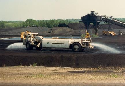 Watering is the most common method of unpaved road dust control.
