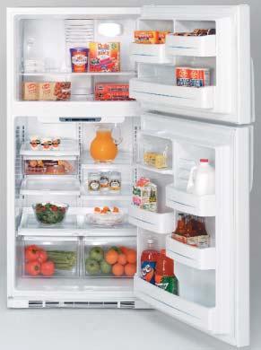 Appliances.com Upfront illuminated temperature controls are easy to see and set. Spillproof shelves help contain spills for ease of cleaning. Non-Icemaker Models GTS22KBP 21.7 cu. ft.
