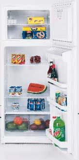 Top-Freezer Cycle and Manual Defrost Refrigerators These models include Two adjustable wire cabinet shelves Tall bottle storage Note: bold =