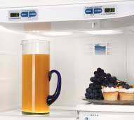 While these new refrigerators put fresh food first, frozen food storage is also given thoughtful consideration.
